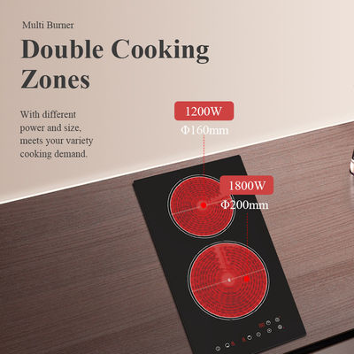 Electric Four Burner Built In Ceramic Hob Stove 30 Inch  Infrared