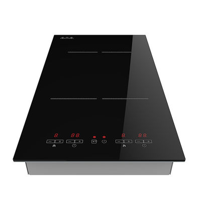 Low Power 2 Ring Portable Electric Hob Cooktop Multi Zone Ceramic Hidden