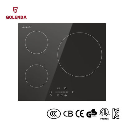 Fast Heating 3 Burner Induction Stove , Induction Cooktop With Timer 6100W