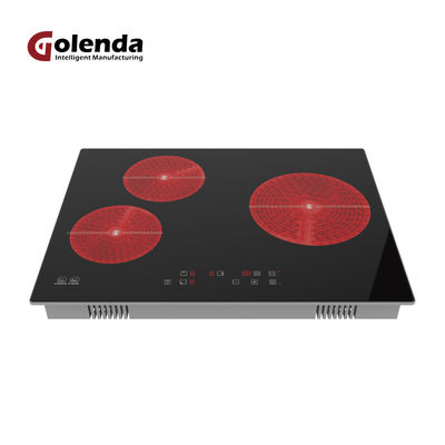 Embedded 3 Burner Ceramic Cooktop , Compact Induction Hob 4200 Watt