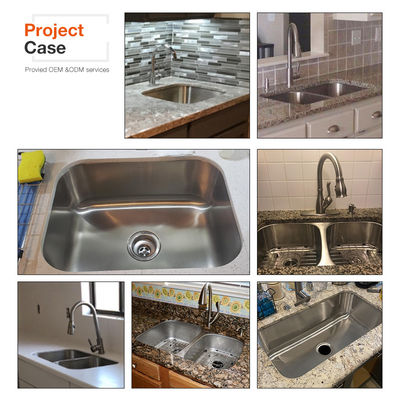 CUPC Certified Quartz Composite Sink Granite 304 Stainless Steel Kitchen Use