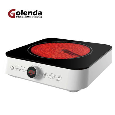 High Efficiency Portable Single Ceramic Hob , Portable Infrared Cooktop 1950W