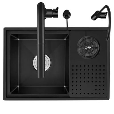 Undermount Stainless Steel Wash Sink , Series 304 Kitchen Sink With  Faucet