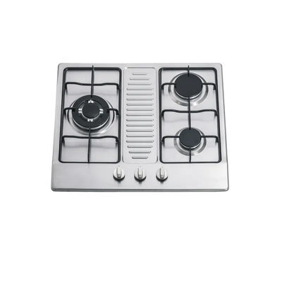 3 Burner Stainless Steel Built In Gas Cooktop Kitchen Appliance Gas Stove