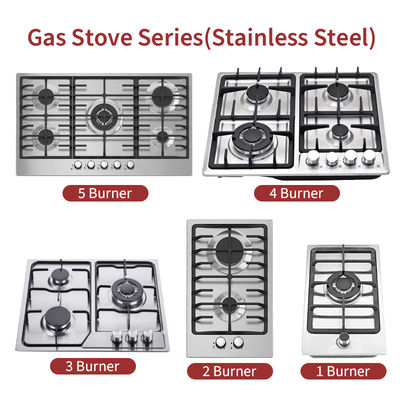 3 Burner Stainless Steel Built In Gas Cooktop Kitchen Appliance Gas Stove