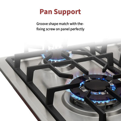 Home Kitchen Smart Cooktop Built In Gas Hob With 5 Burner