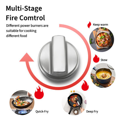 Home Kitchen Smart Cooktop Built In Gas Hob With 5 Burner
