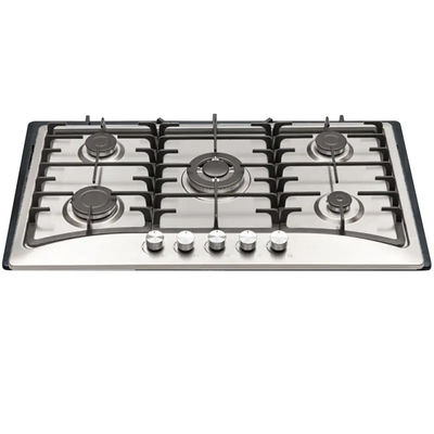 Stainless Steel Panel 5 Burner Built In Hob Multifunction