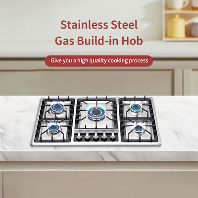 Industrial 3 Burner Built In Gas Hob For Kitchen Appliance
