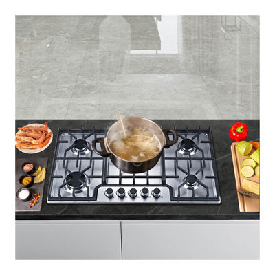 Multifunction 5 Burner Gas Stove Standard Stainless Steel Gas Cooker